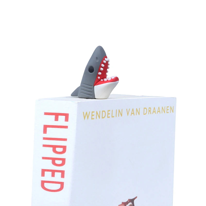 3D Stereo Funny Marker Book Clip Cute Shark Crocodile Of Pages Gift Children Supply Creative Stationery Bookmarks
