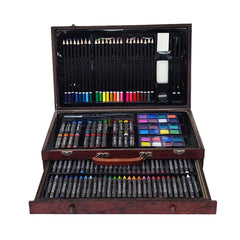 140Pcs/Set Painting Drawing Art Set Children's art Crayon Oil Paintbrush Watercolor Colour Pencil Portable Gift Box Kids Gift