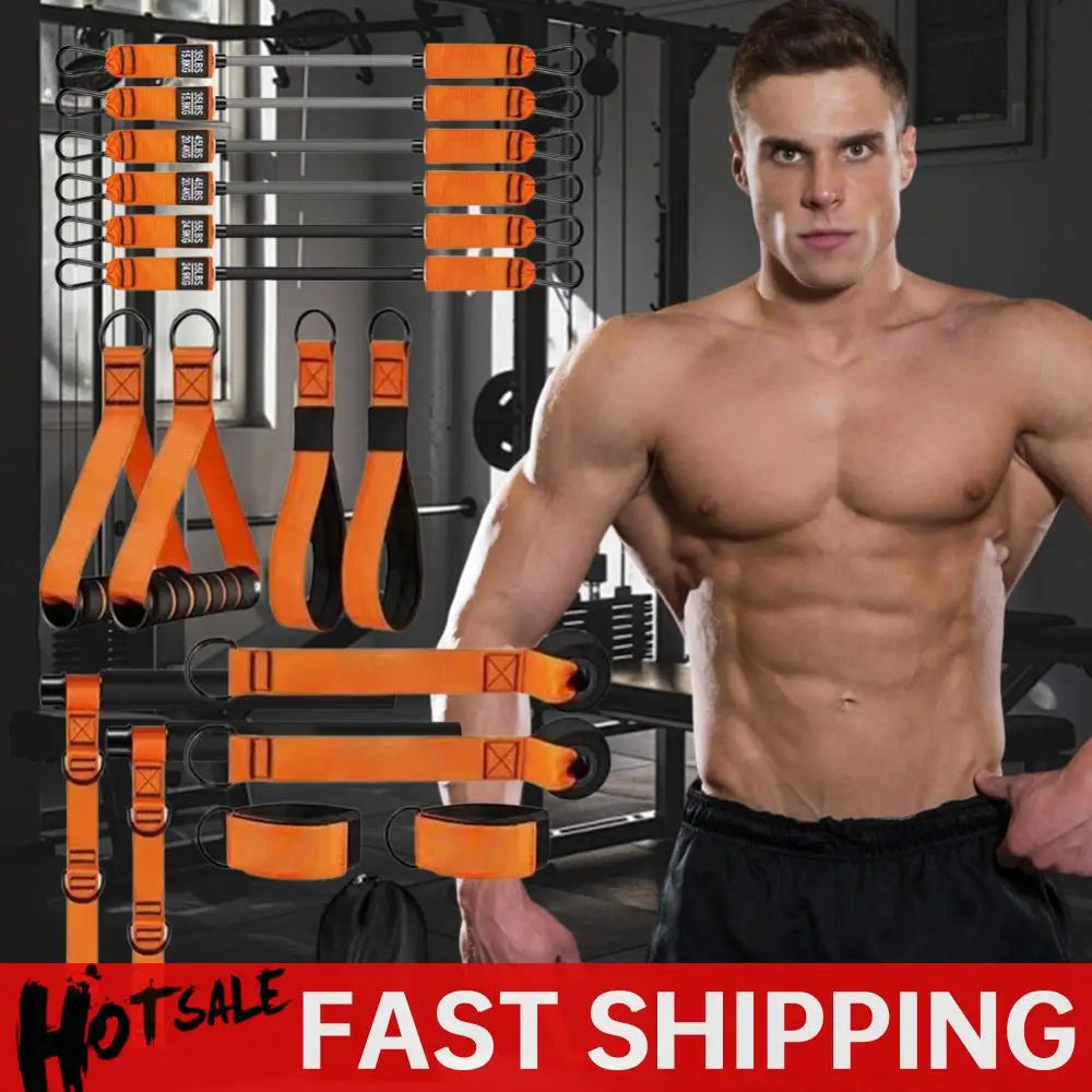 Pilates Bar Kit with Resistance Bands Pilates Workout Equipment Portable Yoga Pilates Stick Home Gym Strength Training Equipment