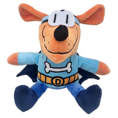For Dog Man Detective Dog Plush Toy PP Cotton Fluffy Dog Toy Soft Soft Dog Plushies Cartoon Baby Toy for Christmas Birthday Gift